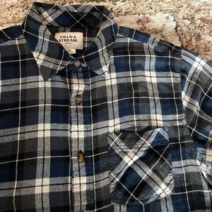 Field & Stream Blue Plaid Shirt